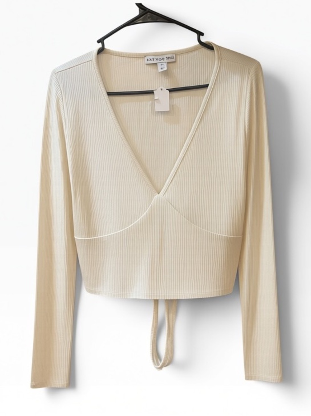Brand new with tags. And Now This Women's Cream Wrap Blouse